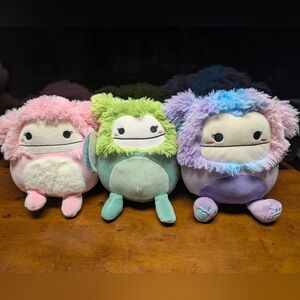 BNWT 8" Squishmallows Bigfoot Lot